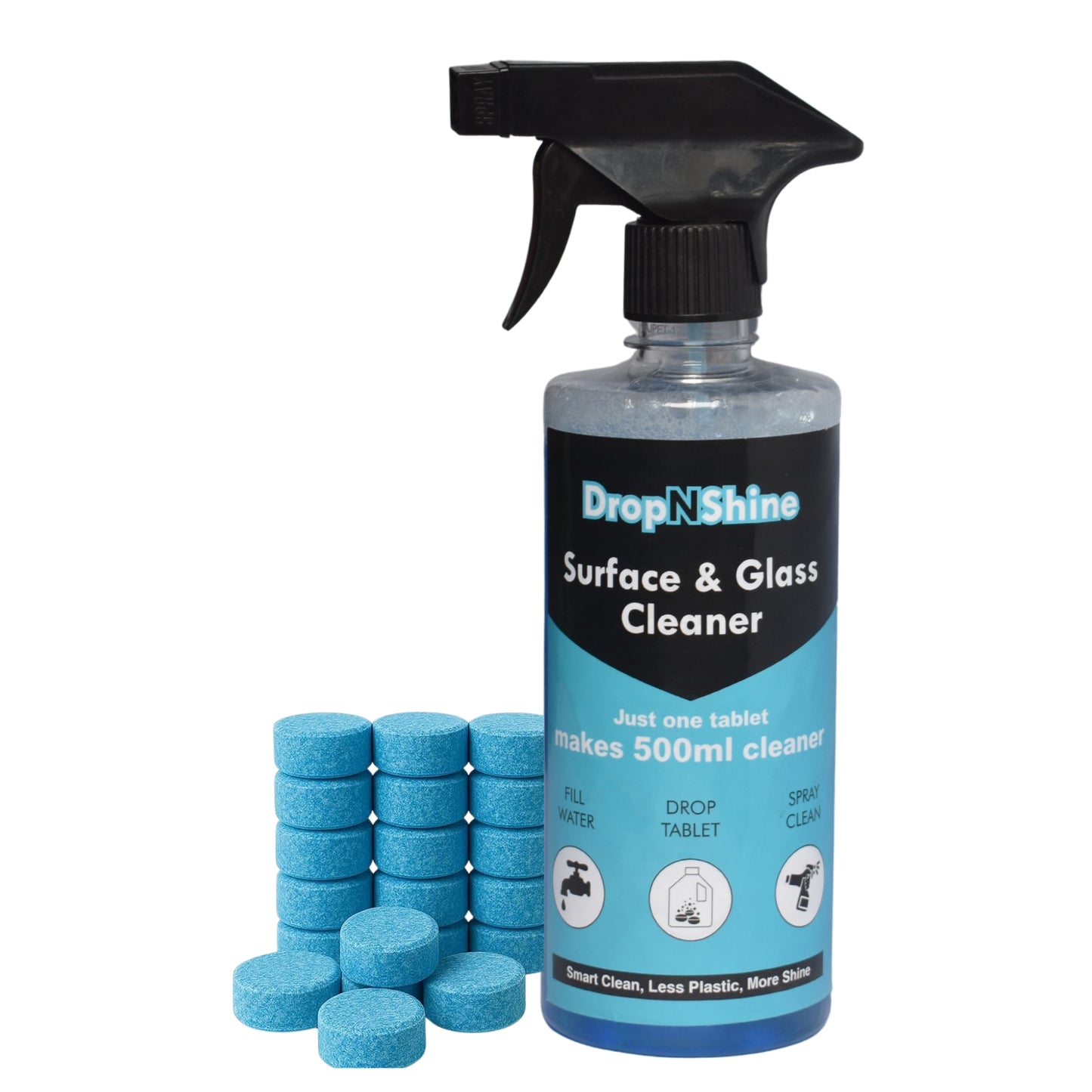 Glass & Surface Cleaner  Effervescent Tablets