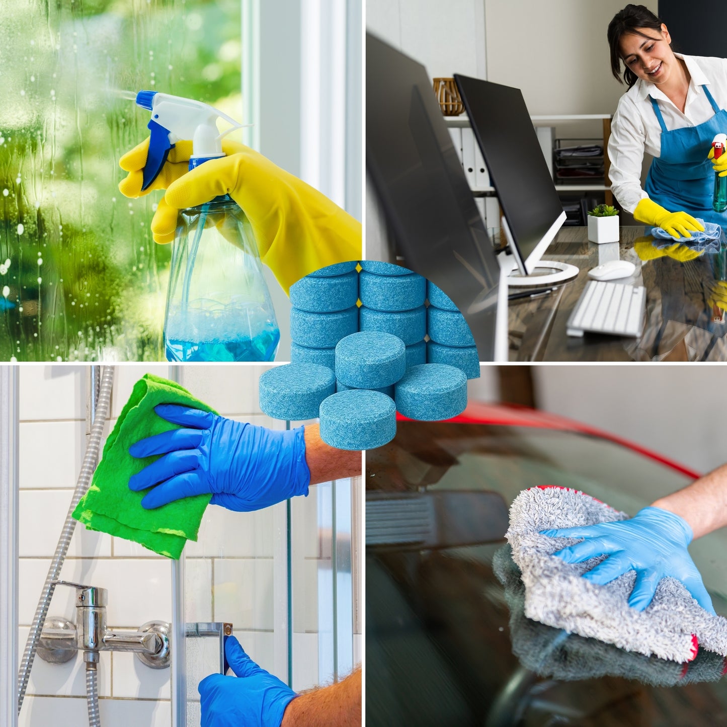 Glass & Surface Cleaner  Effervescent Tablets